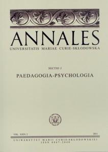 Okładka: Annales UMCS, sec. J (Pedagogia - Psychologia). vol. XXIV, 2