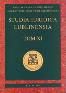 Okładka: Studia Iuridica Lublinensia, t. 11