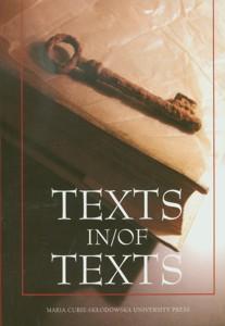 Okładka: Texts in/of Texts
