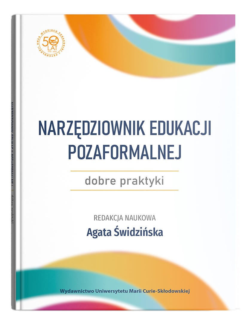 Okładka: Narzędziownik edukacji pozaformalnej. Dobre praktyki | red. Agata Świdzińska