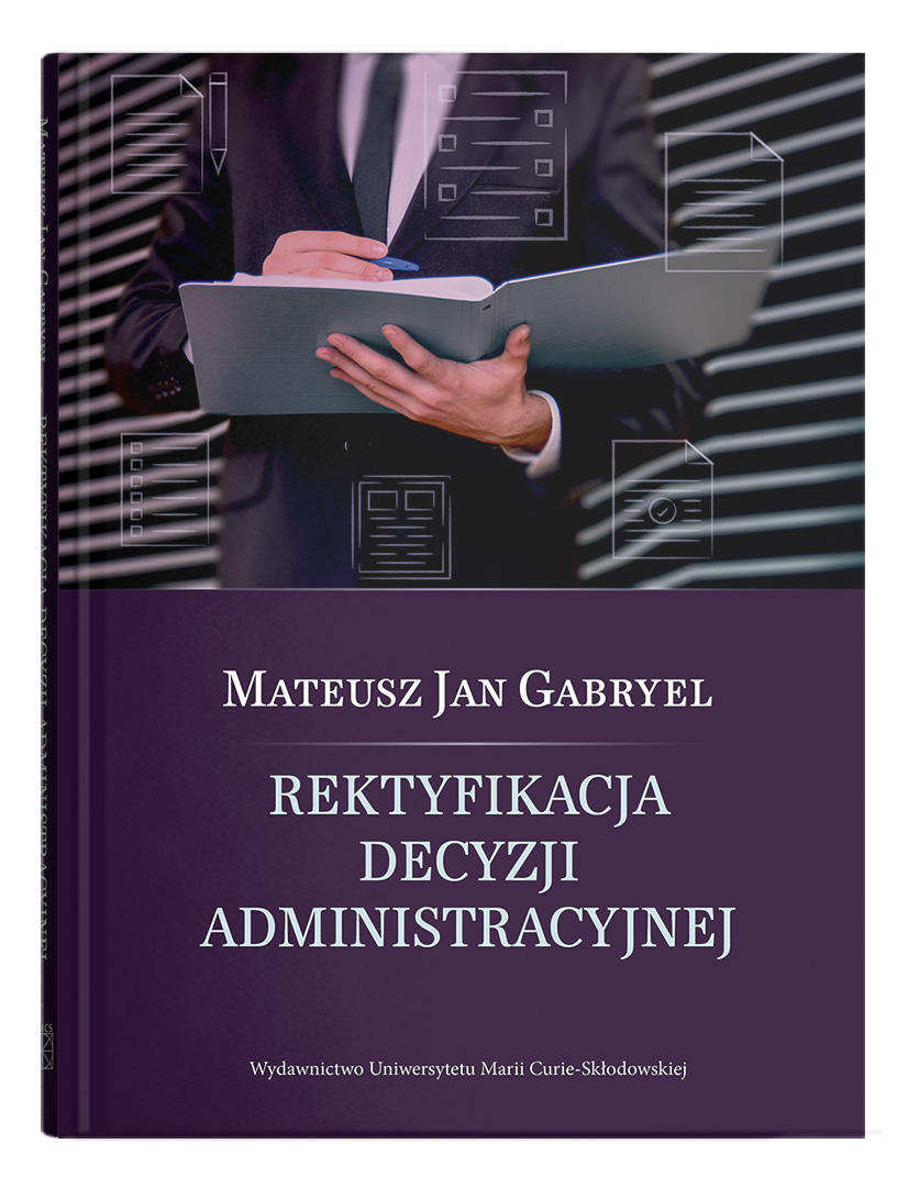 Okładka: Rektyfikacja decyzji administracyjnej