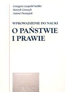 Okładka: Wprowadzenie do nauki o państwie i prawie