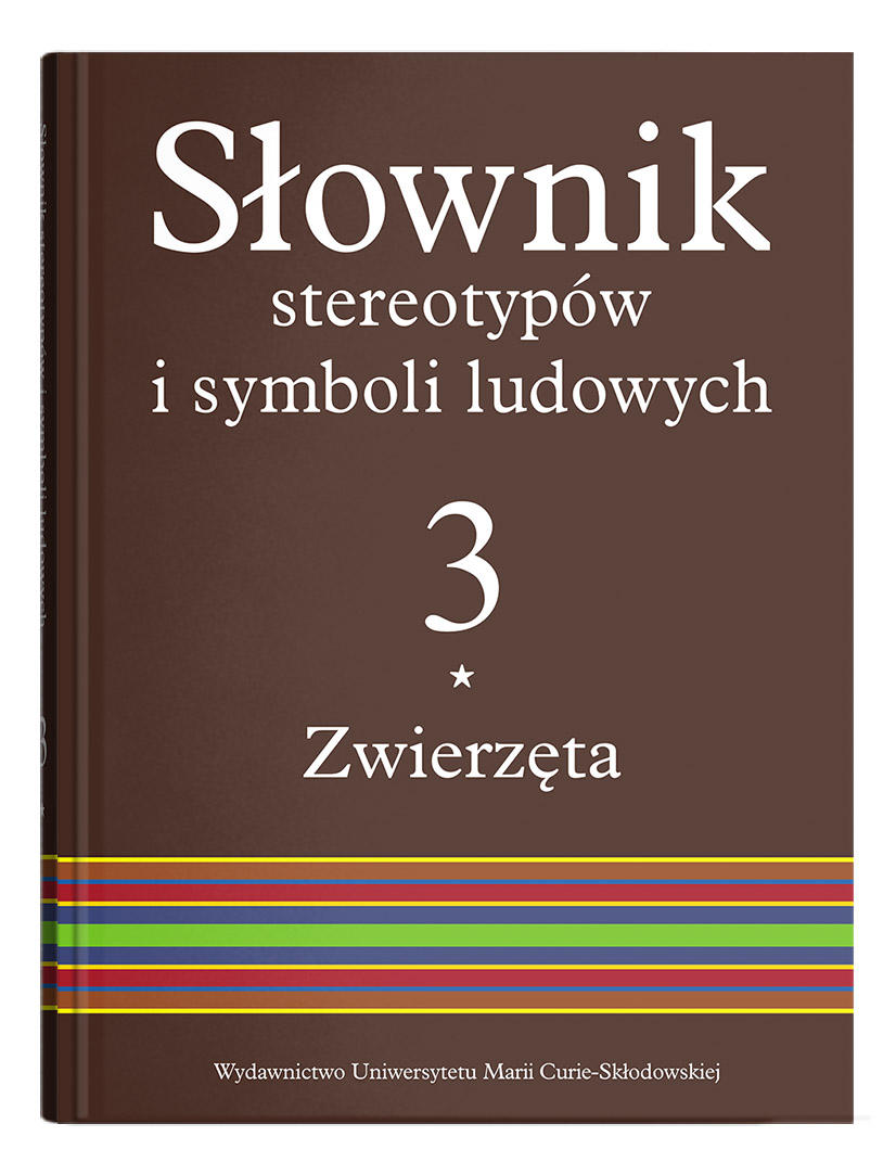 Okładka: Słownik stereotypów i symboli ludowych t. 3, z. I, Zwierzęta: Zwierzęta domowe