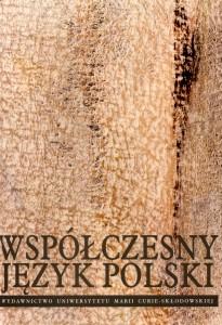 Okładka: Współczesny język polski