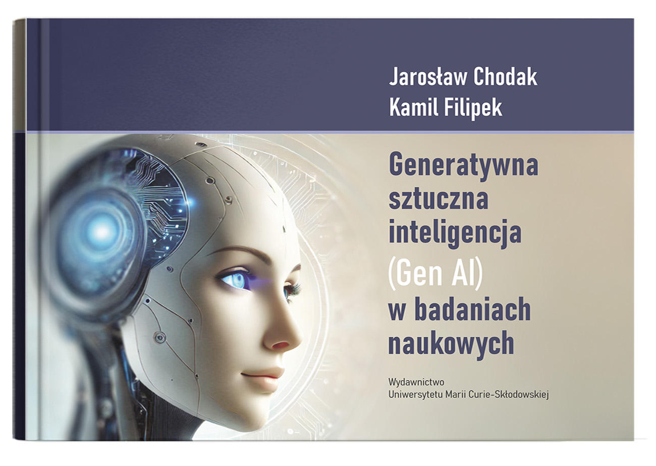 Okładka: Generatywna sztuczna inteligencja (Gen AI) w badaniach naukowych. Przewodnik po inteligentnych narzędziach i rozwiązaniach