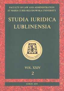 Okładka: Studia Iuridica Lublinensia, t. 24, 2