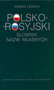 Okładka: Polsko-rosyjski słownik nazw własnych