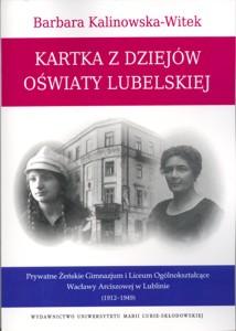 Okładka: Kartka z dziejów oświaty lubelskiej.