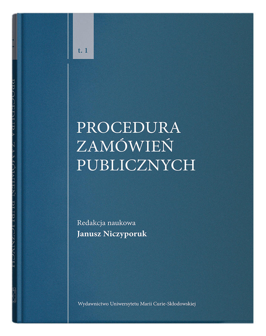 Okładka: Procedura zamówień publicznych, t. 1