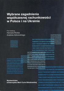 Okładka: Wybrane zagadnienia współczesnej rachunkowości w Polsce i na Ukrainie